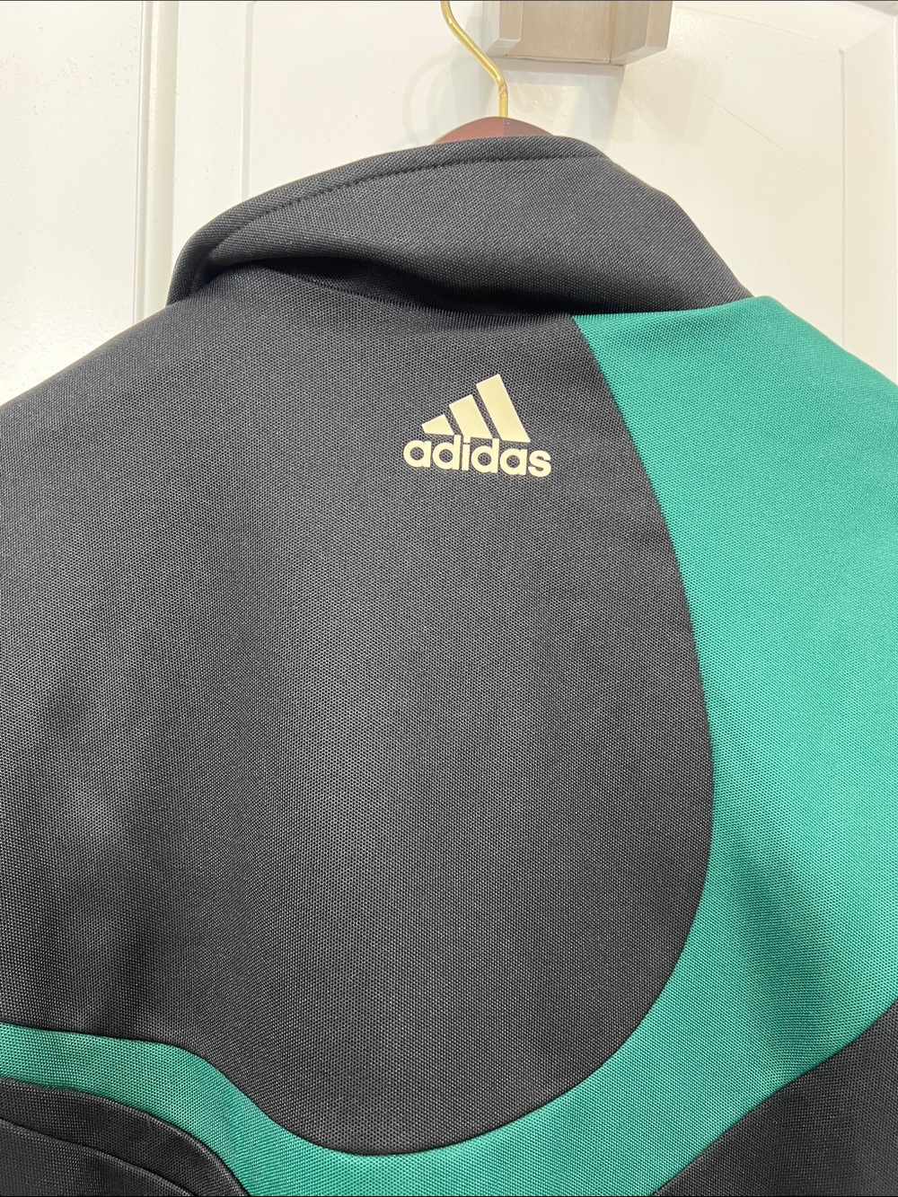 Kith Black and Green Zip-Front Track Jacket collaboration with adidas. - Picture 8 of 8